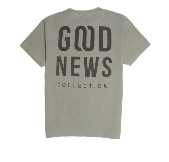 Good News OG Tee - Stacked Faded Brown